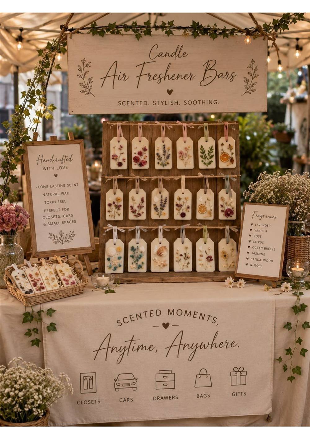 Candle Air Freshener Bar Carnival Stall — Carnival Artist wedding stall by Rajasthan Event Management